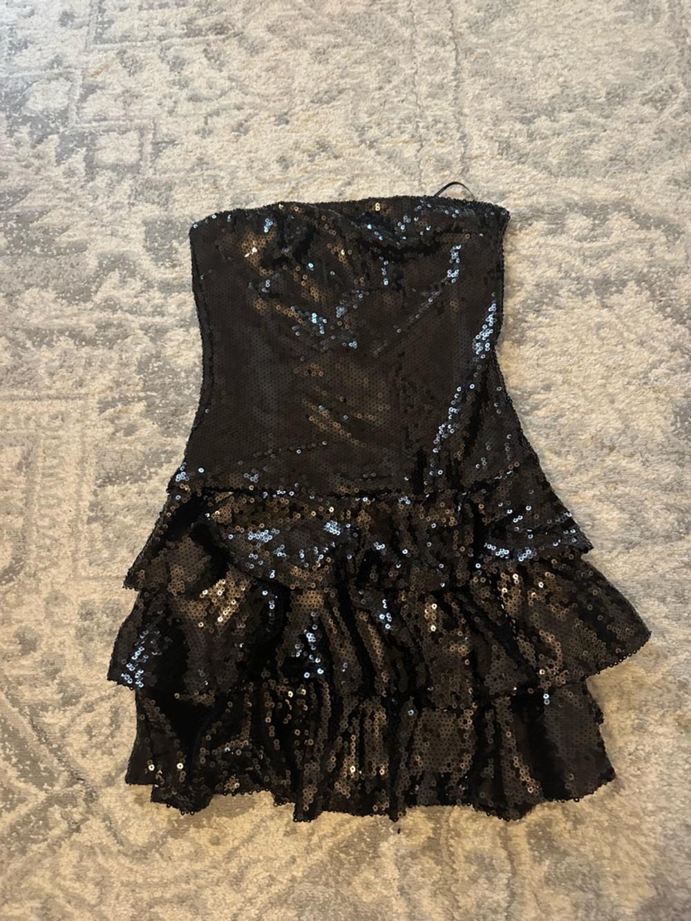 Forever 21 Black Sequin Mini Dress XS NWT